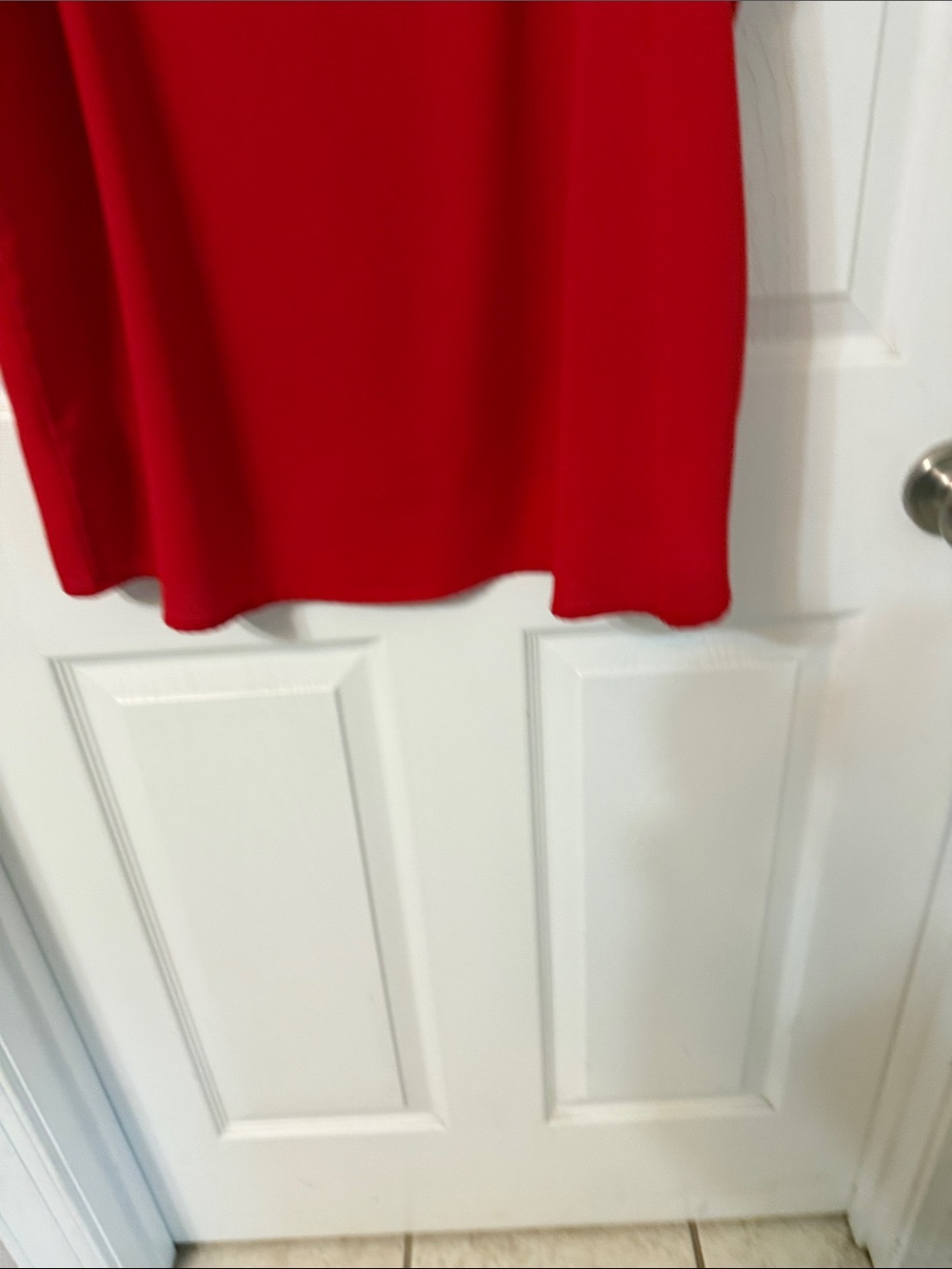 Umgee Red Tiered Ruffle Sleeve Blouse - Picture 7 of 7